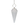 Milky Quartz Faceted Pendulum (24)