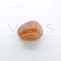 Pendentif Pierced Orange Carnelian Rhodium Plated