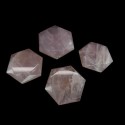 Esculturas em estrela de quartzo rosa (embalagem de 100gr)
