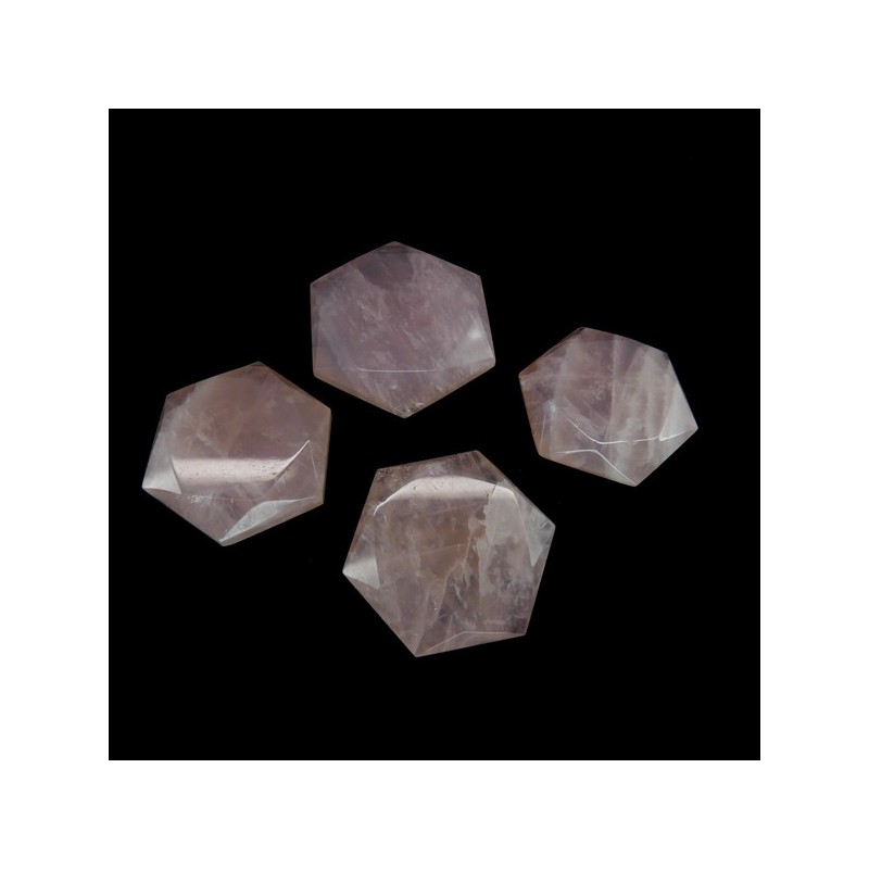 Estrellas Talladas de Cuarzo Rosa (pack 100gr)