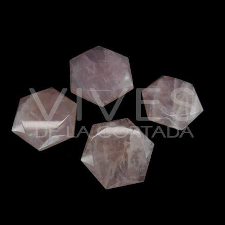 Estrellas Talladas de Cuarzo Rosa (pack 100gr)