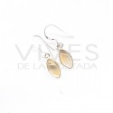 Earrings from Quartz Citrine Smooth Eye Small - Sterling Silver 925