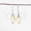 Earrings from Quartz Citrine Smooth Eye Small - Sterling Silver 925