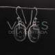 Large Smooth Oval Quartz Earrings - Sterling Silver 925