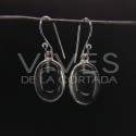 Earrings from Quartz Smooth Oval Big - Sterling Silver 925