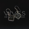 Earrings from Quartz Smooth Cube Big - Sterling Silver 925