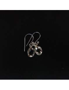 Earrings from Quartz Oval Faceted Small - Sterling Silver 925 2