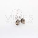 Boucles d'oreilles de Quartz Ovale fumé à facettes - Argent 925
