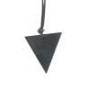 Pingente Triângulo Feminino Shungit Pendant