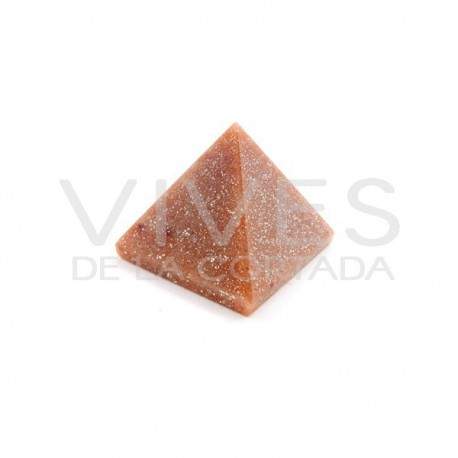 Pirâmide de Jaspe castanho 3x3cm