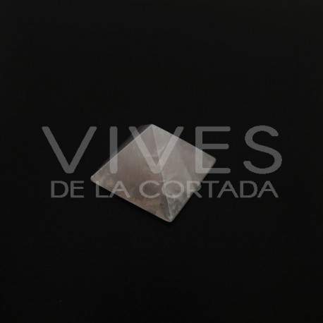 Pirámide de Cuarzo Rosa 2,5x2,5cm