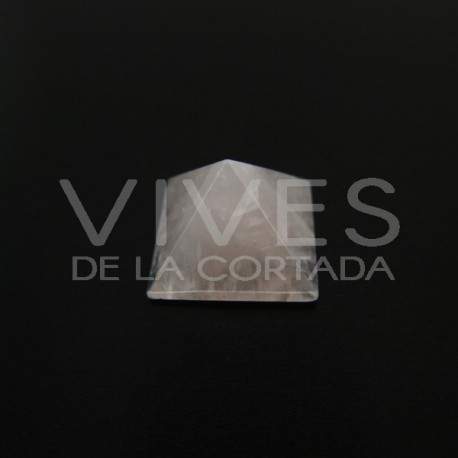Pirámide de Cuarzo Rosa 2,5x2,5cm