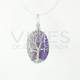 Amethyst Pendant and Tree Life Rolled - Silver Bath