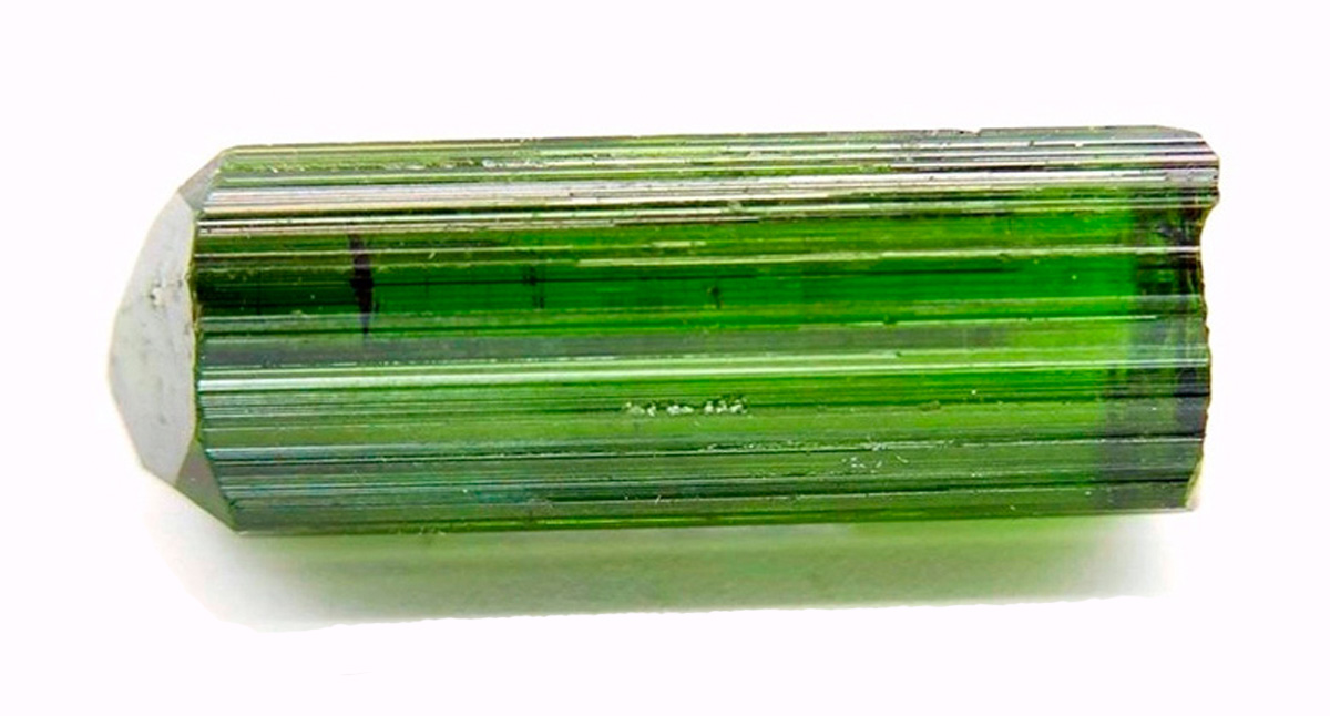 cristal natural de turmalina verde
