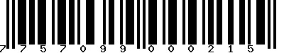 EAN-13 : 7757099000215