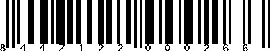EAN-13 : 8447122000266