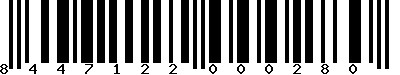 EAN-13 : 8447122000280