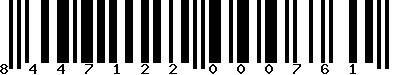 EAN-13 : 8447122000761