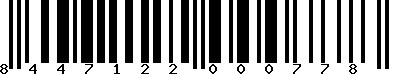 EAN-13 : 8447122000778