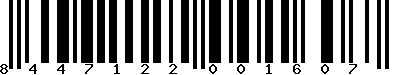EAN-13 : 8447122001607