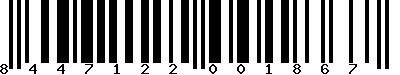EAN-13 : 8447122001867