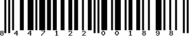 EAN-13 : 8447122001898