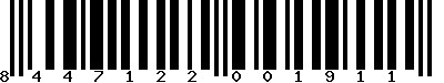 EAN-13 : 8447122001911
