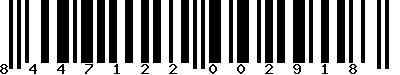 EAN-13 : 8447122002918
