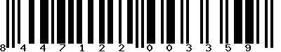 EAN-13 : 8447122003359
