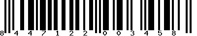 EAN-13 : 8447122003458