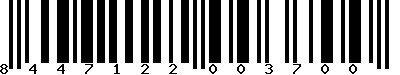EAN-13 : 8447122003700