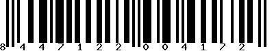 EAN-13 : 8447122004172