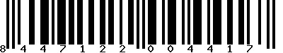 EAN-13 : 8447122004417