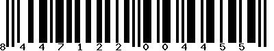 EAN-13 : 8447122004455