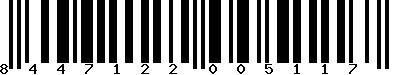 EAN-13 : 8447122005117