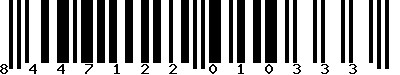 EAN-13 : 8447122010333