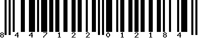EAN-13 : 8447122012184