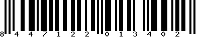 EAN-13 : 8447122013402