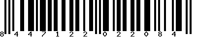 EAN-13 : 8447122022084