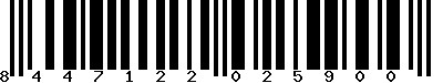 EAN-13 : 8447122025900