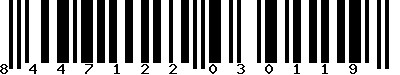 EAN-13 : 8447122030119