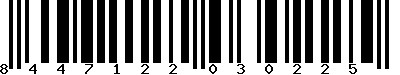 EAN-13 : 8447122030225