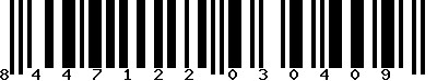 EAN-13 : 8447122030409