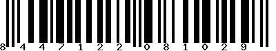 EAN-13 : 8447122081029