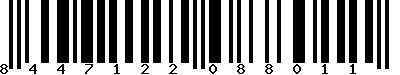 EAN-13 : 8447122088011