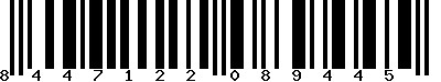 EAN-13 : 8447122089445