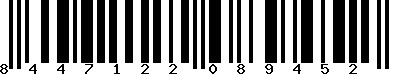EAN-13 : 8447122089452