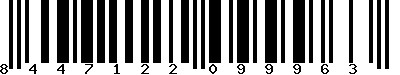 EAN-13 : 8447122099963