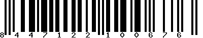 EAN-13 : 8447122100676