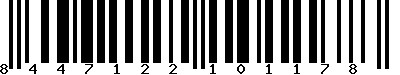 EAN-13 : 8447122101178